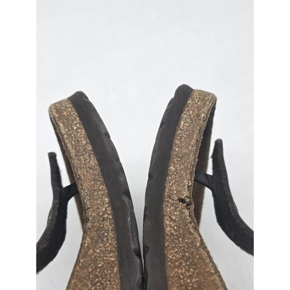 Birkenstock Gizeh Sandals Womens Size 7 EU 38 Brown Thong Cork Footbed Germany - Picture 15 of 16